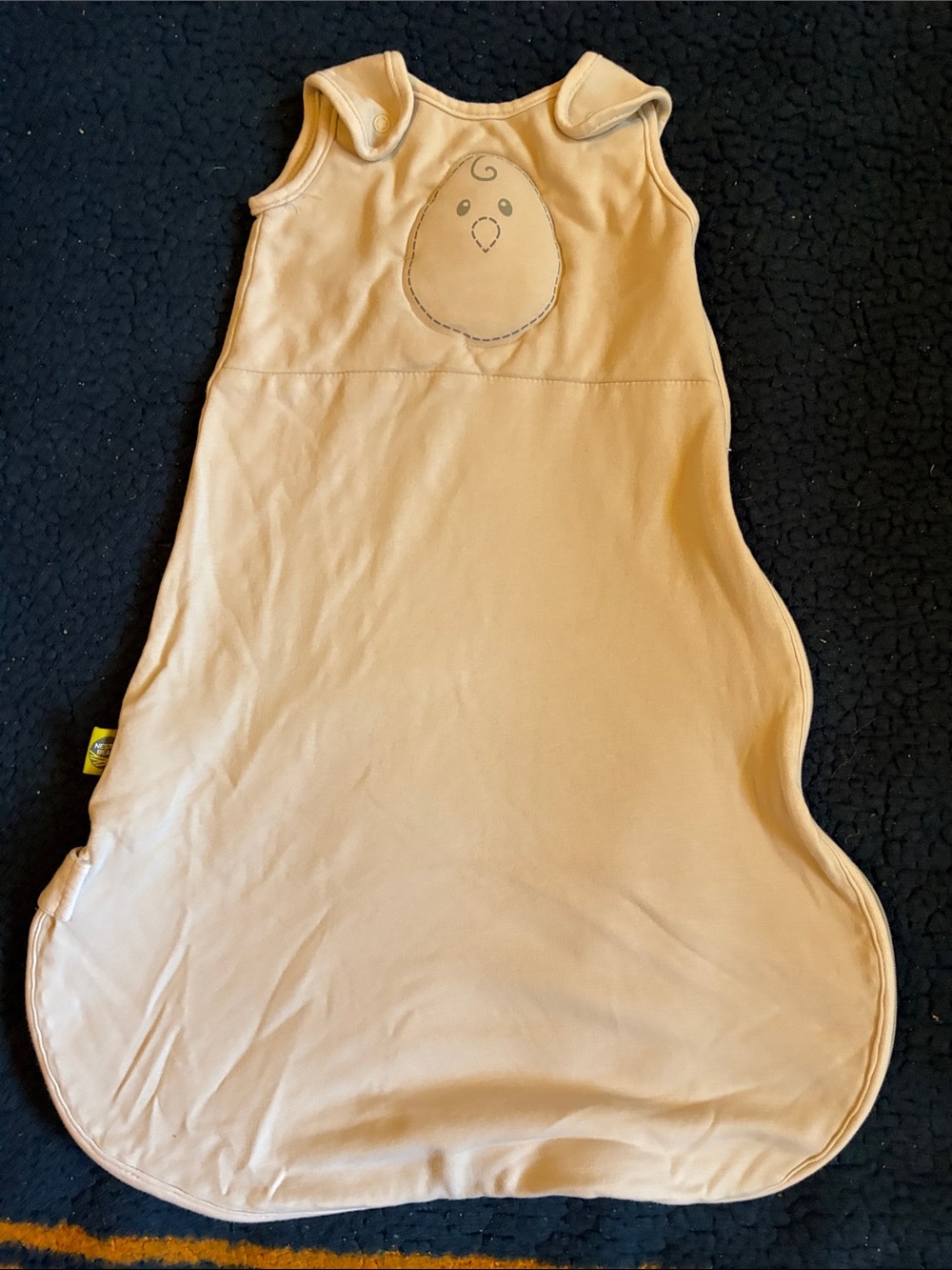 Nested Bean cream Sleeveless Sleep Sack with Chick Appliqué